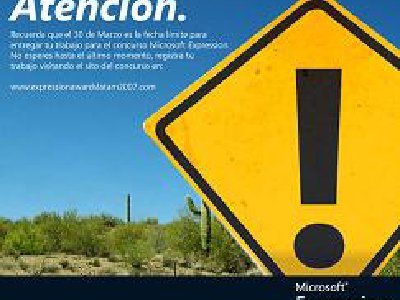 Últimos días para Presentar los Trabajos en el Concurso Microsoft Expression