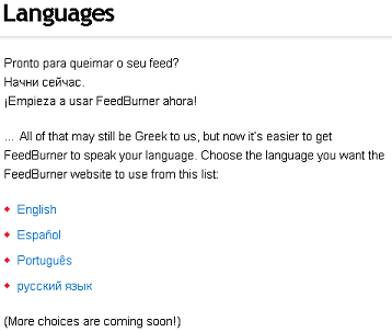 Selección de los Idiomas