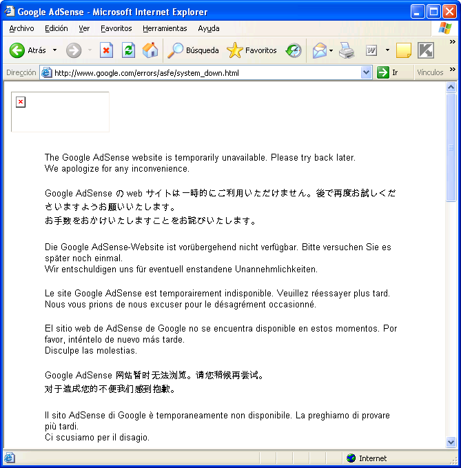 Cae Google Adsense