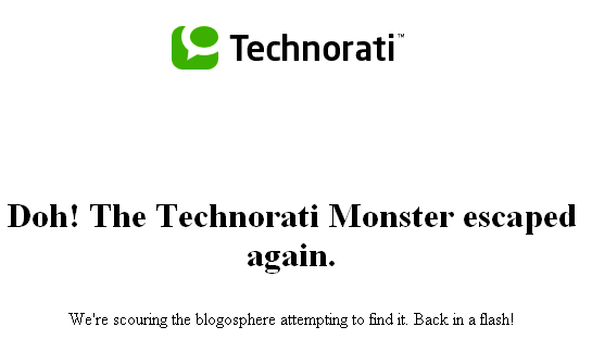Se escapó el Monstruo de Technorati