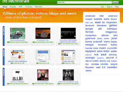 Technorati estrena nuevo Diseño en su Sitio Web