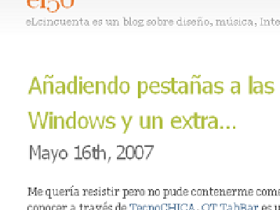 Revisión: El50.com, Blog de Diseño, Música, internet y más