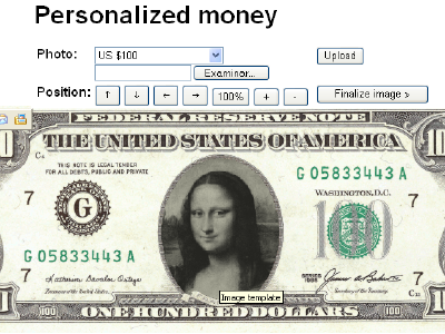 Crea billetes de algunas partes del Mundo con tu Cara en Festisite