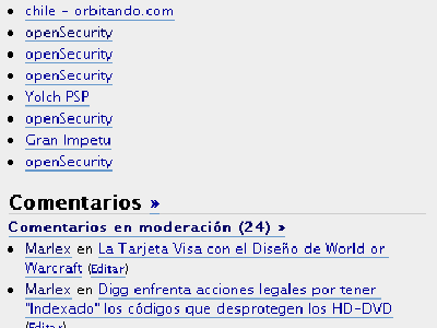 Technorati en Problemas