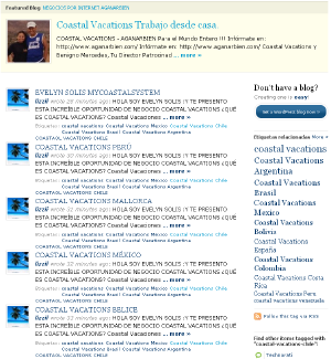 Entradas de Coastal Vacations como Spam de WP