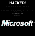 Microsoft defaceado