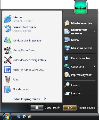 Imagen del theme de Windows Vista para Windows XP