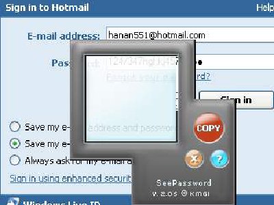 Programa para mostrar las Claves detrás de los Asteriscos, See Paswords