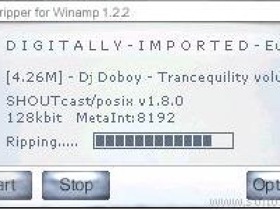 Graba música de Internet con StreamRipper