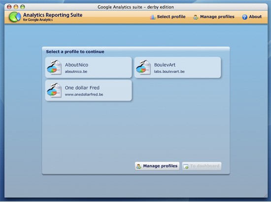 Perfiles en Google Analytics AIR