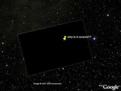 Google Sky también censura lugares de la Galaxia