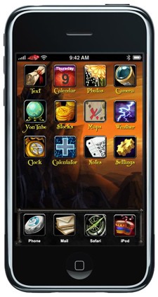 Theme de World of Warcraft wow para iPhone Theme de World of Warcraft wow para iPhone