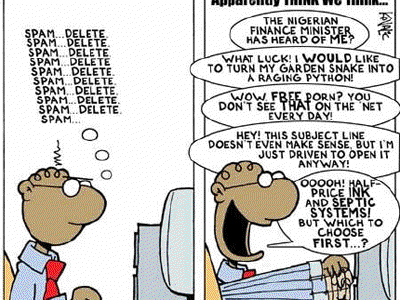 Los Spammers creen que así actuamos…