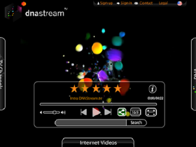 DNAstream, la Copia de Joost pero en Versión Web