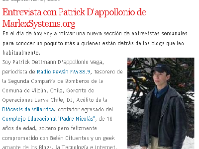 Entrevistado en Spamloco!