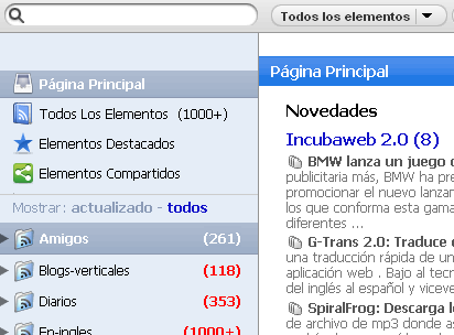 Google Reader en Español
