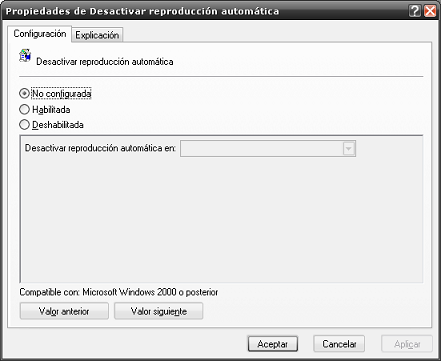Opciones de Reproducción Automática