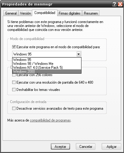 Truco para no actualizar el MSN Messenger