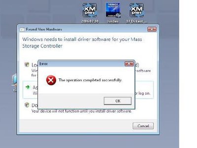 Error: Operación completada Satisfactoriamente… WTF!?