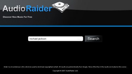 Audio Raider, descarga musica de Internet