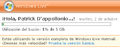 Aumentar la Capacidad de Hotmail a 5 GB