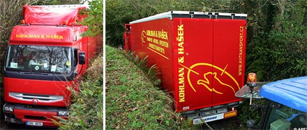 Camionero aprisionado por seguir órdenes del GPS