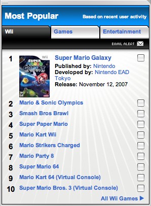 Los Juegos más Populares de la Wii