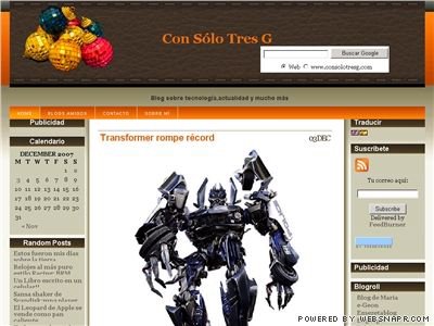 Con Sólo Tres G, Blog de Tecnología y Actualidad