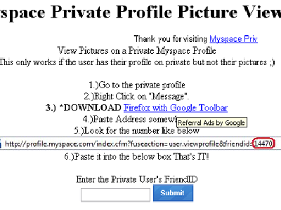 Como ver perfiles privados en MySpace