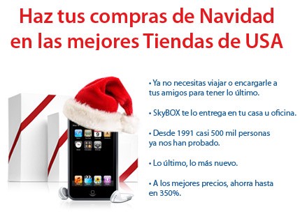 SkyBOX compras por internet en USA