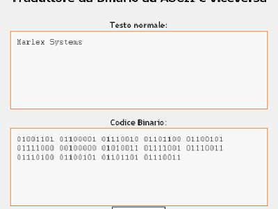 Traductor de Código Binario