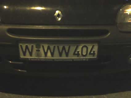 Error 404: AUtomóvil no encontrado
