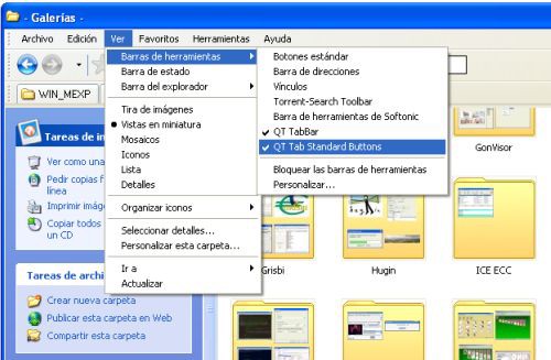 QTtabBar, pestañas en el Explorador de Windows