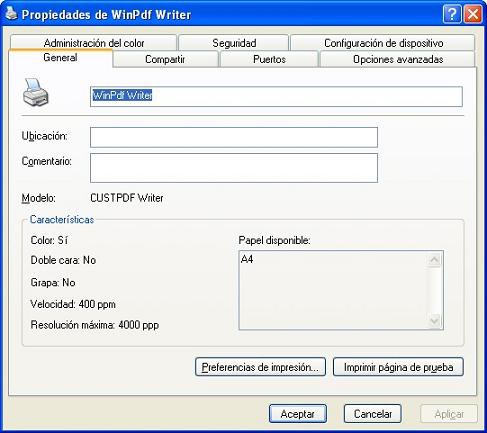 WinPDF Writer, transforma tus archivos DOC a PDF
