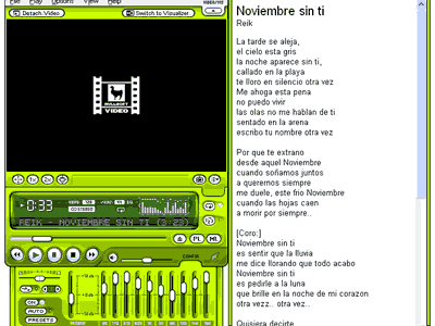 Mostrar la Letra de las Canciones en Winamp