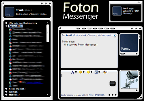 Foton Theme, temas para messenger
