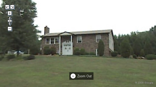 Visión de Google Street View sobre la casa afectada
