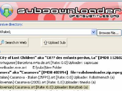 Subdownloader, busca y descarga subtítulos para tus películas