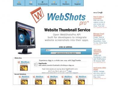 WebshotsPro Captura