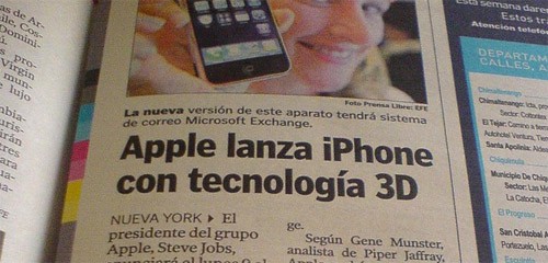 Apple lanza iPhone con tecnología 3D