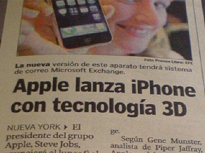 Apple lanza el nuevo iPhone con tecnología ¿3D?