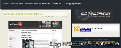 Blog numero 3, Tintafantasma