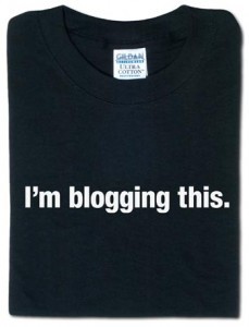 I\'m blogging this