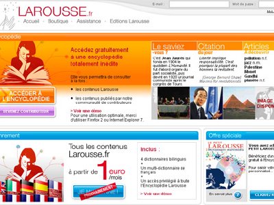 Larousse hace frente a Wikipedia con una enciclopedia en Francés