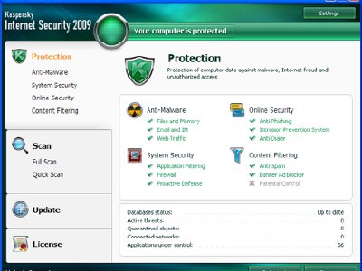 Kaspersky Internet Security y Kaspersky Antivirus 2009 Gratis