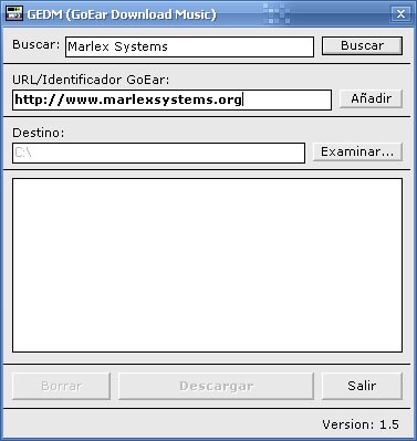 Descargar música de Goear con Goear Download Manager