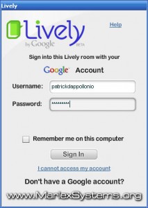 Iniciar sesión en Lively