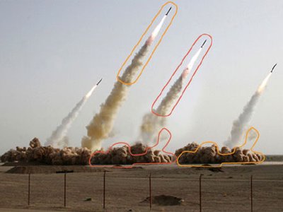 El photoshopeo a los Misiles de Irán
