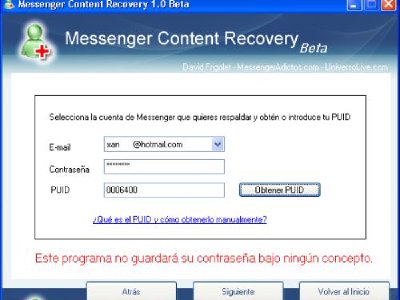 Copia tus guiños, emoticonos, fondos y avatares de Messenger con Messenger Content Recovery