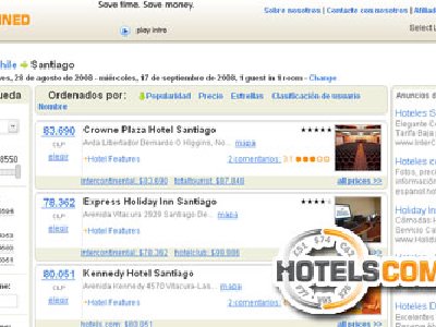Buscador de hoteles bajo características específicas